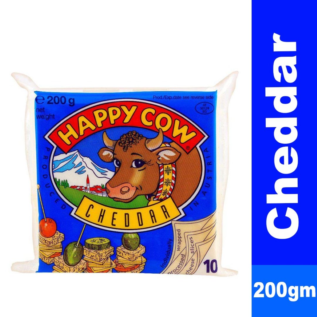 HAPPY COW PROCESSED CHEDDAR 250G